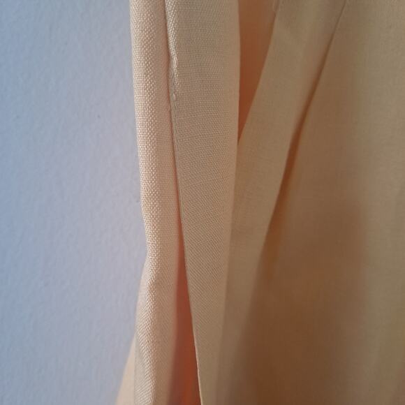 Talbots Italian Fabric Yellow Colored Notch Collar L/S Skirt Suit - Size 8/10 - Picture 10 of 12